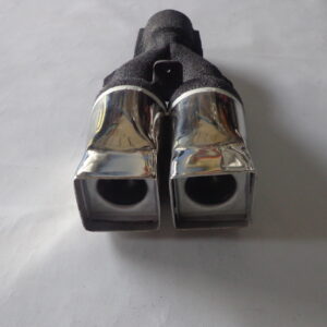 Resonador Niquelado Gemelo Cuadrado