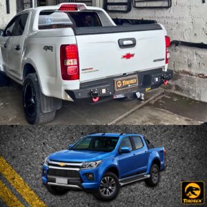 BUMPER POSTERIOR + HALÓGENOS PARA CHEVROLET COLORADO TIROREX ORIGINAL