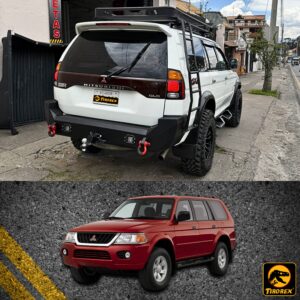 BUMPER POSTERIOR PARA MITSUBISHI MONTERO SPORT 1RA GEN 2000-2009