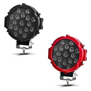 HALOGENOS LED BLANCO REDONDO 7" 55W 2 colores (PAR)