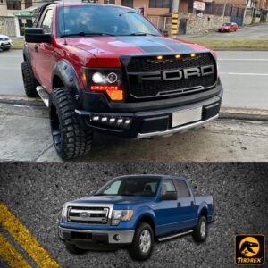BUMPER DELANTERO PARA FORD F150 2009-2014 INCLUYE LUCES